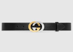 Belt with Interlocking G buckle - Brands Gateway