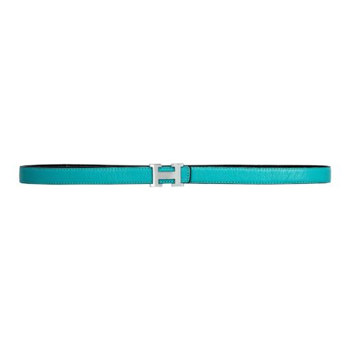 Reversible Buckle Hermès Belt Turquoise&Black 20 mm - Image 2