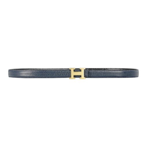 Reversible Buckle Hermès Belt Dark Blue&Black 20 mm - Image 2