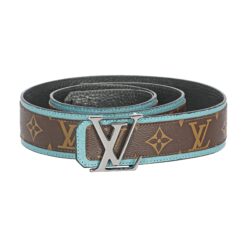 Brown Monogram style Leather Belt Amazing
