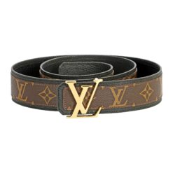 Brown Monogram style Leather Belt Amazing