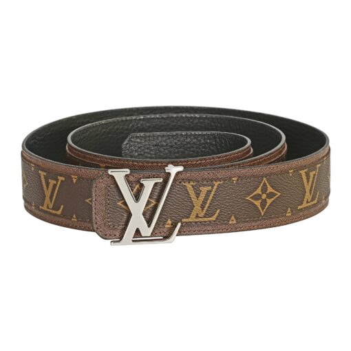 Brown Monogram style Leather Belt Amazing