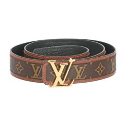Brown Monogram style Leather Belt Amazing