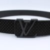 Black Suede Leather Belt - Brands Gateway