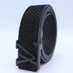 Black Suede Leather Belt - Brands Gateway