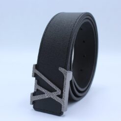 Black Taiga Leather Belt - Brands Gateway