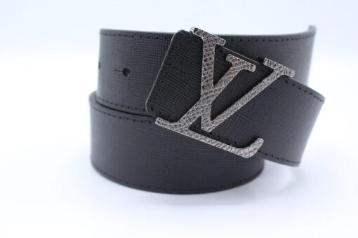 Black Taiga Leather Belt - Brands Gateway