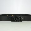 Valentino Black Leather Belt