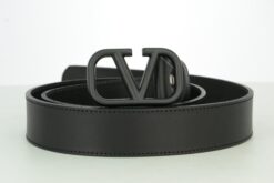 Valentino Black Leather Belt