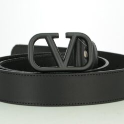Valentino Black Leather Belt