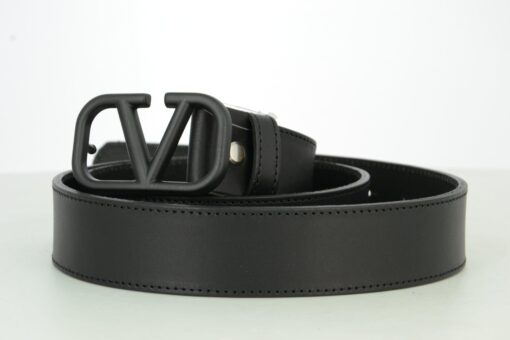 Valentino Black Leather Belt