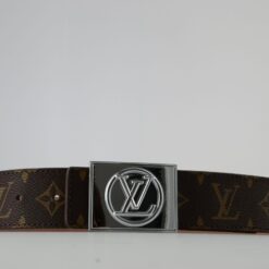 Brown Monogram New Buckle Leather Belt - Brands Gateway