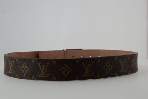 Brown Monogram New Buckle Leather Belt - Brands Gateway