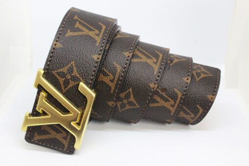 Brown Monogram style Leather Belt Amazing - Brands Gateway