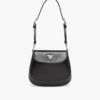 Prada Cleo Brushed Leather Mini Bag front view