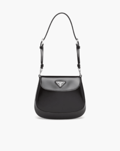 Prada Cleo Brushed Leather Mini Bag front view
