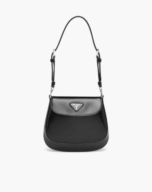 Prada Cleo Brushed Leather Mini Bag front view