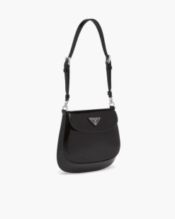 Prada Cleo Brushed Leather Mini Bag front view