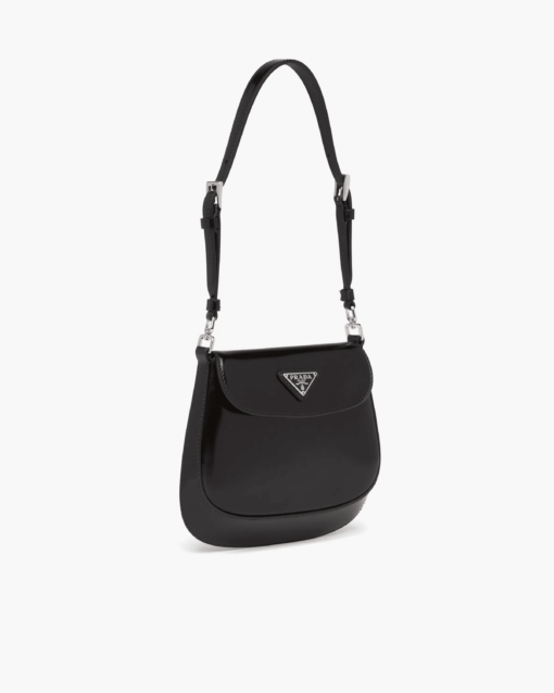 Prada Cleo Brushed Leather Mini Bag front view