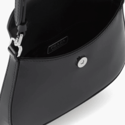 Prada Cleo Brushed Leather Mini Bag front view
