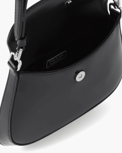 Prada Cleo Brushed Leather Mini Bag front view