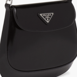 Prada Cleo Brushed Leather Mini Bag front view