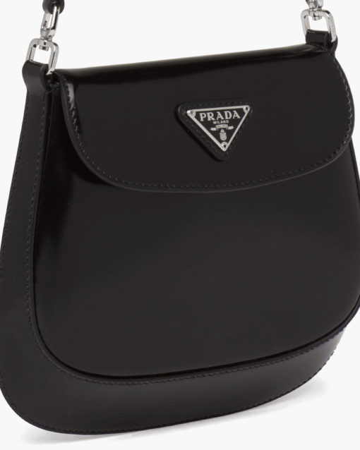 Prada Cleo Brushed Leather Mini Bag front view