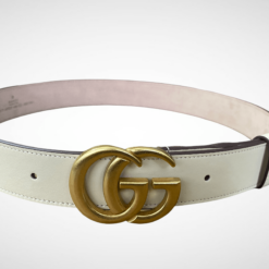 Gucci Double G Belt Cream 35 mm