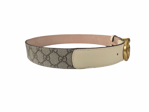 Gucci Double G Belt Cream 35 mm