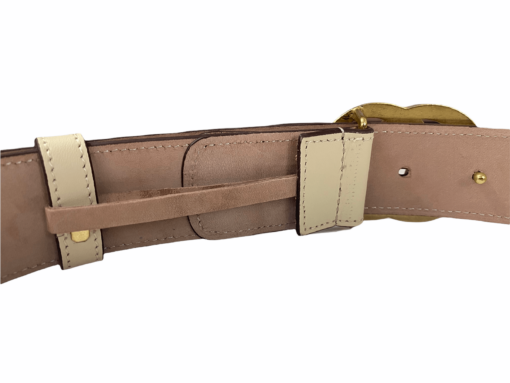 Gucci Double G Belt Cream 35 mm