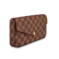 Félicie Pochette Brown Damier - Brands Gateway
