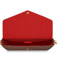 Félicie Pochette Brown Damier - Brands Gateway