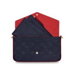 Félicie Pochette Navy Blue Monogram - Brands Gateway
