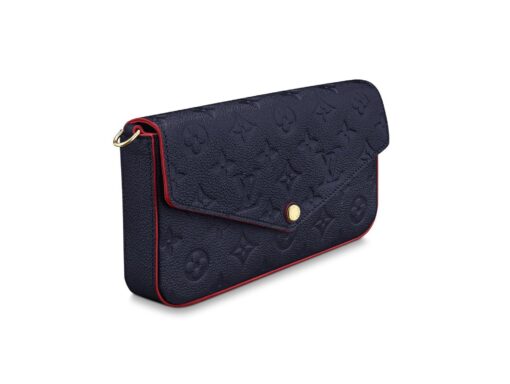 Félicie Pochette Navy Blue Monogram - Brands Gateway