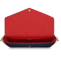 Félicie Pochette Navy Blue Monogram - Brands Gateway