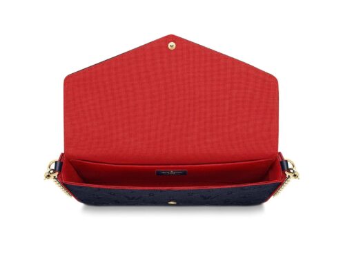 Félicie Pochette Navy Blue Monogram - Brands Gateway