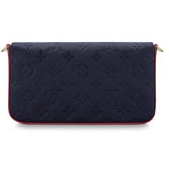 Félicie Pochette Navy Blue Monogram - Brands Gateway