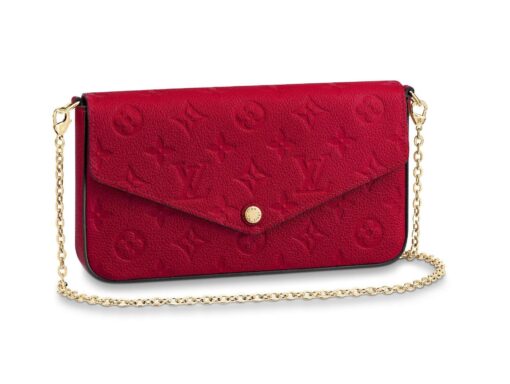 Félicie Pochette Red Monogram - Brands Gateway