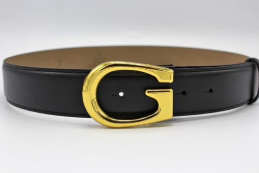 Gucci G Gold Buckle Leather Belt 40mm