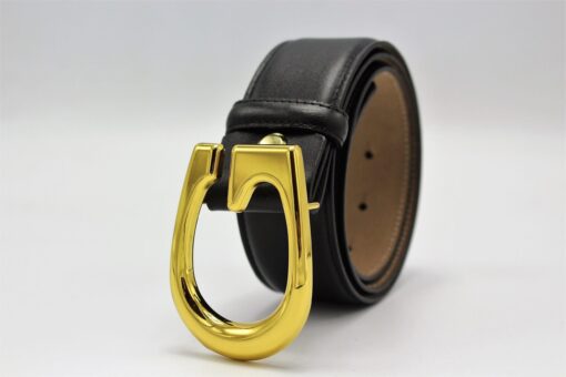 Gucci G Gold Buckle Leather Belt 40mm