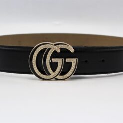 Gucci GG Diamond Buckle Leather Belt 40mm