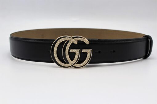 Gucci GG Diamond Buckle Leather Belt 40mm