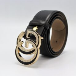 Gucci GG Diamond Buckle Leather Belt 40mm