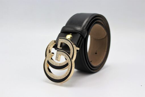 Gucci GG Diamond Buckle Leather Belt 40mm