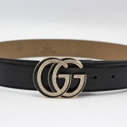 Gucci GG Diamond Buckle Leather Belt 40mm