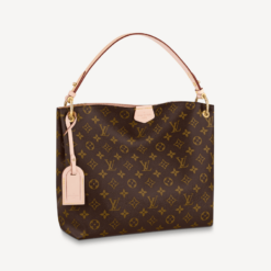 Louis Vuitton Graceful PM Bag in Beige Monogram-coated canvas