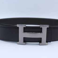 H Buckle Belt Reversible Dark Brown&Black - Brands Gateway