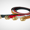 Gucci Leather Belt Gold Buckle 25 mm