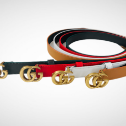 Gucci Leather Belt Gold Buckle 25 mm