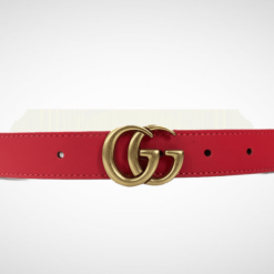 Gucci Leather Belt Gold Buckle 25 mm